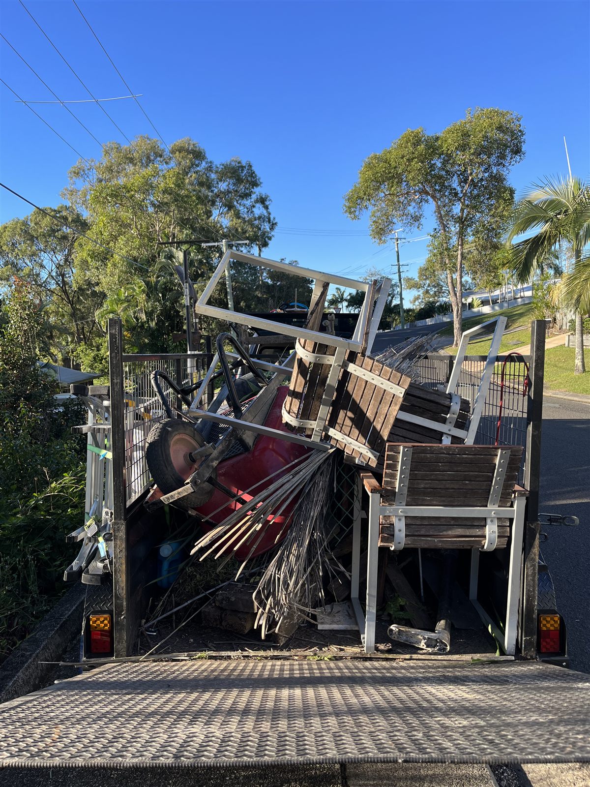 Green waste and rubbish removal before — Buderim, Sunshine Coast